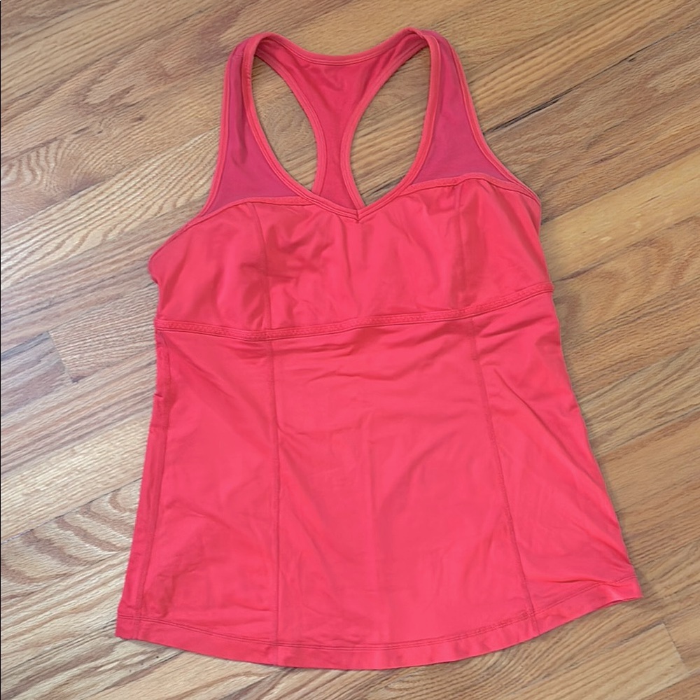 Lululemon Coral Racerback Sports Bra Tank Top
